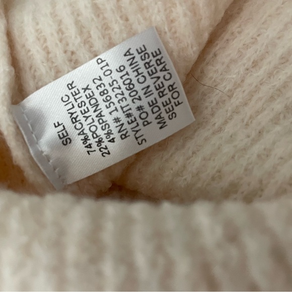 BIBI LOVE SIDE SLIT 1x light boxy sweater RIB KNIT TOP worn once valentine - Picture 5 of 6